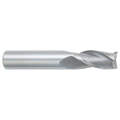 ‎4-1/2 mm Dia. × 5 mm Shank × 14 mm DOC × 51 mm OAL, Carbide, Bright, 3 Flute, Square, Solid End Mill - Makers Industrial Supply