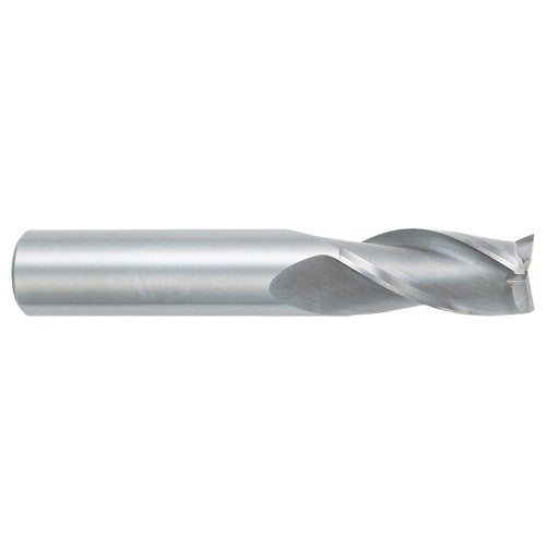 ‎3/32″ Dia. × 1/8″ Shank × 5/16″ DOC × 1-1/2″ OAL, Carbide, TiAlN, 3 Flute, Square, Solid End Mill - Makers Industrial Supply