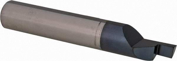 Scientific Cutting Tools - 0.125" Groove Width, 0.51" Min Hole Diam, 1/4" Max Hole Depth, Face Grooving Tool - 3" OAL, Solid Carbide, AlTiN+ Finish - Exact Industrial Supply