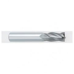 25/64 Dia. x 2-3/4 Overall Length 4-Flute Square End Solid Carbide SE End Mill-Round Shank-Center Cutting-TiALN - Makers Industrial Supply