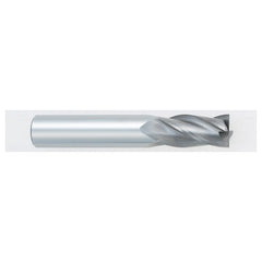 ‎1/16″ Dia. × 1/8″ Shank × 3/16″ DOC × 1-1/2″ OAL, Carbide, TiAlN, 4 Flute, Square, Solid End Mill - Makers Industrial Supply