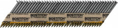 Stanley Bostitch - 11 Gauge 0.131" Shank Diam 3-1/2" Long Framing Nails for Power Nailers - Steel, Bright Finish, Smooth Shank, Angled Stick Paper Tape Collation, Round Head - Makers Industrial Supply