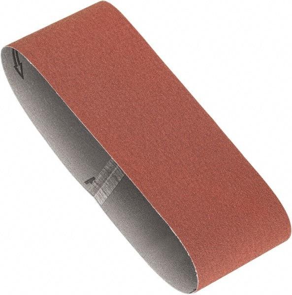 Porter-Cable - 4" Wide x 24" OAL, 120 Grit, Aluminum Oxide Abrasive Belt - Aluminum Oxide, Fine, Coated, X Weighted Cloth Backing, Dry - Makers Industrial Supply