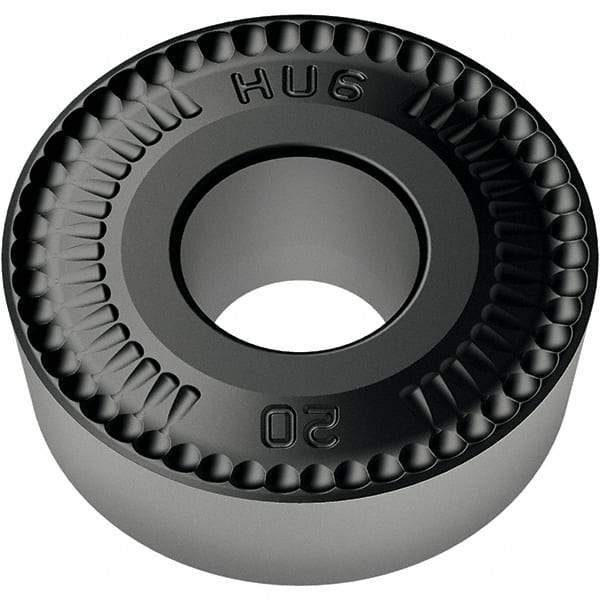 Walter - RCMX2507M0 HU6 Grade WPP20S Carbide Turning Insert - TiCN/Al2O3/TiN Finish, Round, 25mm Inscr Circle, 5/16" Thick - Makers Industrial Supply