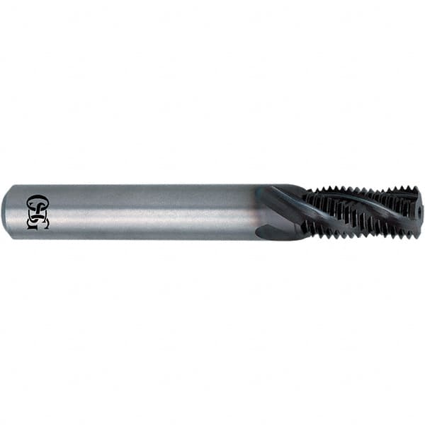 OSG - UNF, 0.096" Cutting Diam, 3 Flute, Solid Carbide Helical Flute Thread Mill - Internal Thread, 0.068" LOC, 1.661" OAL, 1/4" Shank Diam - Makers Industrial Supply