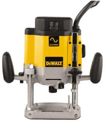 DeWALT - 8,000 to 22,000 RPM, 3 HP, 15 Amp, Plunge Base Electric Router - 1/4 and 1/2 Inch Collet - Makers Industrial Supply