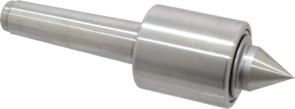 Made in USA - MT4 Taper Shank, 2-1/2" Head Diam 2,890 Lb Capacity Live Center - 2-11/16" Head Length, 1-1/4" Point Diam, 1-1/2" Point Len, 8-5/8" OAL, Standard Point - Makers Industrial Supply