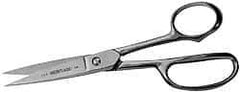 Heritage Cutlery - 3" LOC, 8" OAL Stainless Steel Standard Shears - Ambidextrous, Straight Handle, For General Purpose Use - Makers Industrial Supply