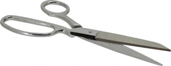 Heritage Cutlery - 4" LOC, 9" OAL Chrome Plated Standard Shears - Right Hand, Metal Bent Handle, For General Purpose Use - Makers Industrial Supply