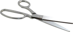 Heritage Cutlery - 4" LOC, 9" OAL Chrome Plated Standard Shears - Right Hand, Metal Offset Handle, For General Purpose Use - Makers Industrial Supply