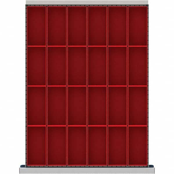 LISTA - 24-Compartment Drawer Divider Layout for 3.15" High Drawers - Makers Industrial Supply