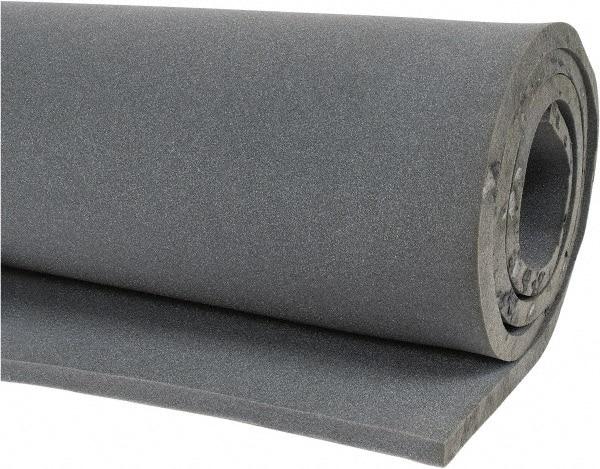 Singer Safety - 10' Long x 54" Wide, Polyester Foam Roll - Gray - Makers Industrial Supply