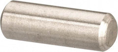 Value Collection - 1/8" Diam x 3/8" Pin Length 316 Stainless Steel Standard Dowel Pin - Bright Finish, 2 Beveled End - Makers Industrial Supply