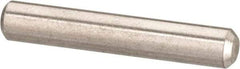 Value Collection - 1/8" Diam x 1/2" Pin Length 316 Stainless Steel Standard Dowel Pin - Bright Finish, 2 Beveled End - Makers Industrial Supply