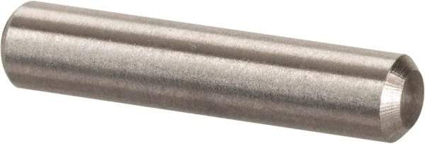 Value Collection - 1/8" Diam x 5/8" Pin Length 316 Stainless Steel Standard Dowel Pin - Bright Finish, 2 Beveled End - Makers Industrial Supply