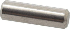 Value Collection - 3/16" Diam x 5/8" Pin Length 316 Stainless Steel Standard Dowel Pin - Bright Finish, 2 Beveled End - Makers Industrial Supply