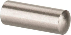 Value Collection - 3mm Diam x 8mm Pin Length 316 Stainless Steel Standard Dowel Pin - Bright Finish, 1 Rounded End - Makers Industrial Supply