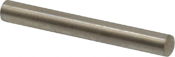 Value Collection - 3mm Diam x 24mm Pin Length 316 Stainless Steel Standard Dowel Pin - Bright Finish, 1 Rounded End - Makers Industrial Supply