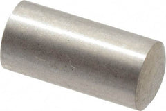 Value Collection - 4mm Diam x 8mm Pin Length 316 Stainless Steel Standard Dowel Pin - Bright Finish, 1 Rounded End - Makers Industrial Supply