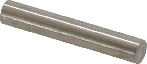 Value Collection - 4mm Diam x 24mm Pin Length 316 Stainless Steel Standard Dowel Pin - Bright Finish, 1 Rounded End - Makers Industrial Supply