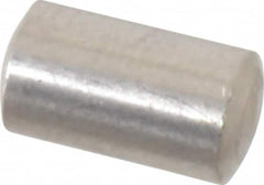 Value Collection - 5mm Diam x 8mm Pin Length 316 Stainless Steel Standard Dowel Pin - Bright Finish, 1 Rounded End - Makers Industrial Supply