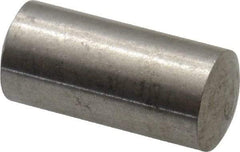 Value Collection - 6mm Diam x 12mm Pin Length 316 Stainless Steel Standard Dowel Pin - Bright Finish, 1 Rounded End - Makers Industrial Supply