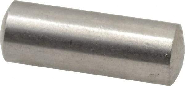 Value Collection - 6mm Diam x 16mm Pin Length 316 Stainless Steel Standard Dowel Pin - Bright Finish, 1 Rounded End - Makers Industrial Supply