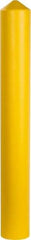 Eagle - 7-1/4" Wide x 7-1/4" Deep x 56" High, 6" Bollard Cover - Yellow, High Density Polyethylene, 6 Lb, Smooth Surface - Makers Industrial Supply