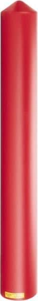 Eagle - 7-1/4" Wide x 7-1/4" Deep x 56" High, 6" Bollard Cover - Red, High Density Polyethylene, 6 Lb, Smooth Surface - Makers Industrial Supply