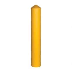 Eagle - 9-1/2" Wide x 9-1/2" Deep x 57" High, 8" Bollard Cover - Yellow, High Density Polyethylene, 8 Lb, Smooth Surface - Makers Industrial Supply