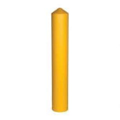 Eagle - 9-1/2" Wide x 9-1/2" Deep x 57" High, 8" Bollard Cover - Yellow, High Density Polyethylene, 8 Lb, Smooth Surface - Makers Industrial Supply