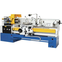 Summit - 18-1/4" Swing, 60" Between Centers, 120 Volt, Triple Phase Toolroom Lathe - 5MT Taper, 10 hp, 32 to 1,500 RPM, 3-1/8" Bore Diam, 44" Deep x 63" High x 114" Long - Makers Industrial Supply