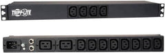 Tripp-Lite - 14 Outlets, 100/240 Volts, 20 Amps, 15' Cord, Power Outlet Strip - Rack Mount, C13/C19 NEMA Configuration, 19" Strip - Makers Industrial Supply