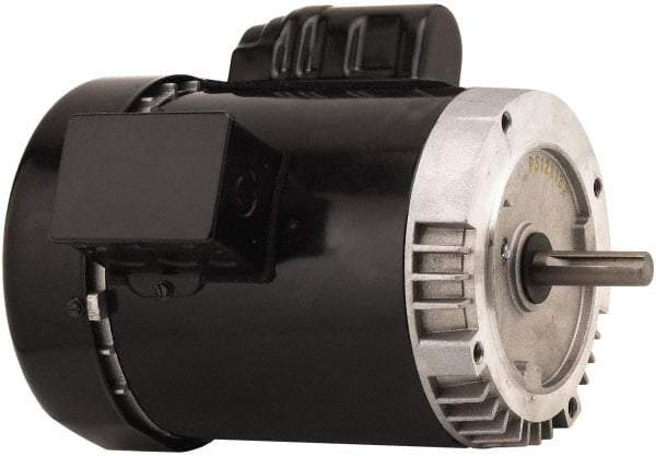 US Motors - 1 Max hp, 1,140 Max RPM, Single Cap Start-Cap Run Electric AC DC Motor - 115/208-230 V Input, Single Phase, 56C Frame, 5/8" Shaft Diam, C-Face Mount, ODP Enclosure - Makers Industrial Supply