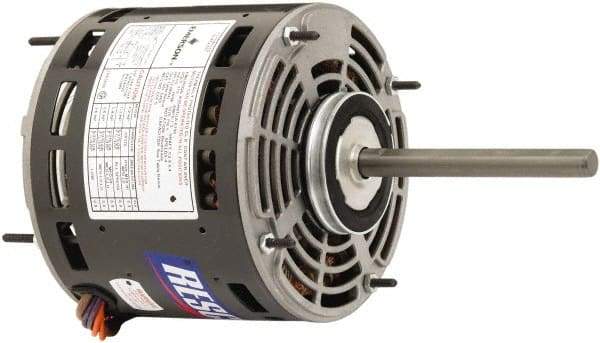 US Motors - 3/4 Max hp, 1,075 Max RPM, Permanent Split Cap Electric AC DC Motor - 208-230 V Input, Single Phase, 48Y Frame, 1/2" Shaft Diam, Stud Mount, TEAO Enclosure - Makers Industrial Supply