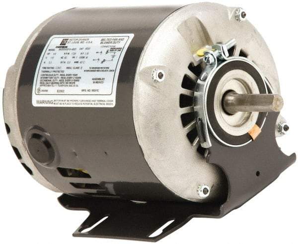 US Motors - 1/4 Max hp, 1,200 Max RPM, Split Phase Electric AC DC Motor - 208-230 V Input, Single Phase, 56 Frame, 5/8" Shaft Diam, Belly Band Mount, ODP Enclosure - Makers Industrial Supply