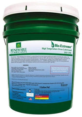 Renewable Lubricants - 5 Gal Pail Synthetic/Graphite Lubricant - White, -28°F to 2,000°F, Food Grade - Makers Industrial Supply