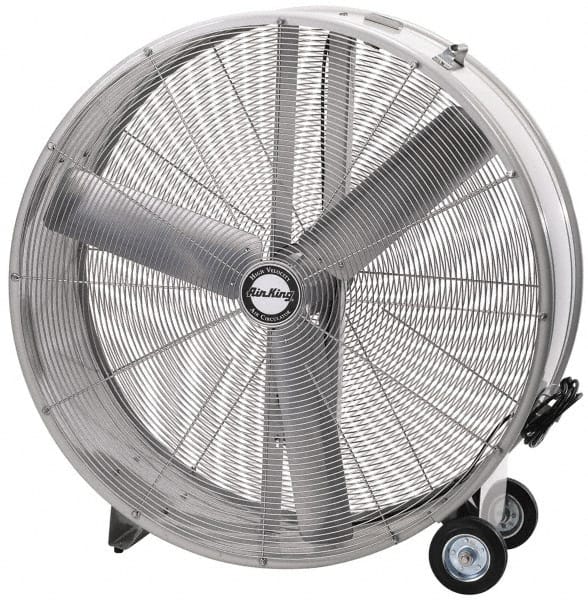 Blower Fan: Direct Drive, Drum Fan 120V, 1/2 hp, 2 Speed, Floor Mount