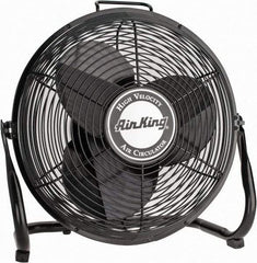 Air King - 14" Blade, 1/20 hp, 1,180, 1,470 & 1,650 CFM, Industrial Circulation Fan - Floor Stand, 120V Volts, 3 Speed - Makers Industrial Supply