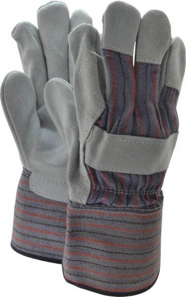 MCR Safety - Size XL Cowhide Work Gloves - Uncoated, Safety Cuff, Red/Black/Gray, Paired - Makers Industrial Supply