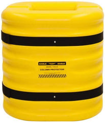 Eagle - 24" Wide x 24" Deep x 24" High, High Density Polyethylene Column Protector - Fits 10" Columns, Yellow - Makers Industrial Supply