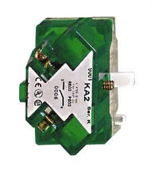 Square D - Multiple Amp Levels, Electrical Switch Contact Block - 125 VAC and 240 VAC, Screw Terminal, 30mm Hole, For Use with 9001K/SK - Makers Industrial Supply