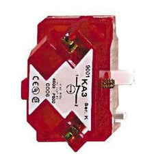 Square D - NC, Multiple Amp Levels, Electrical Switch Contact Block - 125 VAC and 240 VAC, Screw Terminal, 30mm Hole, For Use with 9001K/SK - Makers Industrial Supply