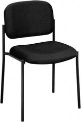 Basyx - Black Fabric Guest Stacker Chair - 21" Wide x 32" High - Makers Industrial Supply