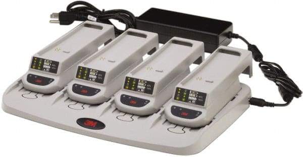 3M - Battery Charger for PAPR Systems - Gray, Compatible with TR-330 & TR-332 - Makers Industrial Supply