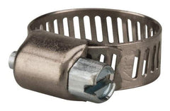 Value Collection - SAE Size 6, 5/16 to 7/8" Diam, Stainless Steel/Carbon Steel Worm Drive Clamp - 5/16" Wide, Material Grade 301 - Makers Industrial Supply