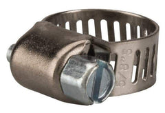 Value Collection - SAE Size 4, 1/4 to 5/8" Diam, Stainless Steel/Carbon Steel Worm Drive Clamp - 5/16" Wide, Material Grade 301 - Makers Industrial Supply