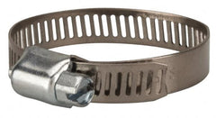 Value Collection - SAE Size 20, 3/4 to 1-3/4" Diam, Stainless Steel/Carbon Steel Worm Drive Clamp - 5/16" Wide, Material Grade 201 - Makers Industrial Supply