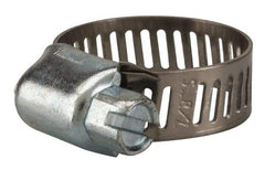 Value Collection - SAE Size 6, 5/16 to 7/8" Diam, Stainless Steel/Carbon Steel Worm Drive Clamp - 5/16" Wide, Material Grade 201 - Makers Industrial Supply