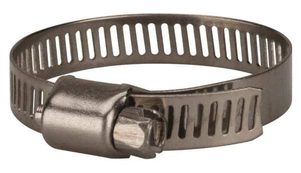 Value Collection - SAE Size 20, 3/4 to 1-3/4" Diam, Stainless Steel Worm Drive Clamp - 5/16" Wide, Material Grade 201 - Makers Industrial Supply